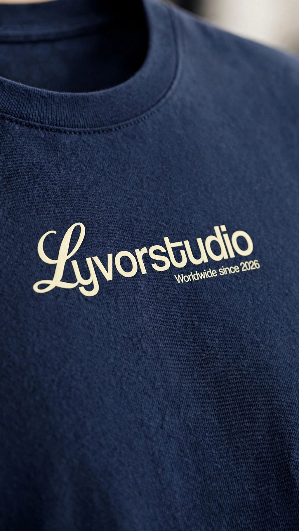 ONE LIFE NAVY BLUE REGULAR FIT T-SHIRT