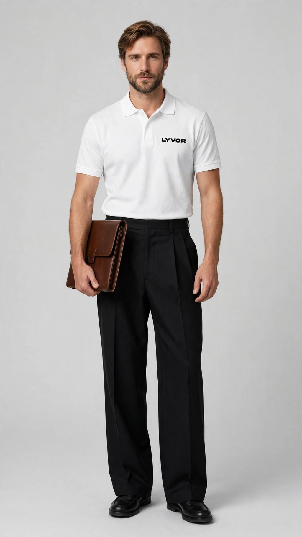 BASIC WHITE POLO T-SHIRT