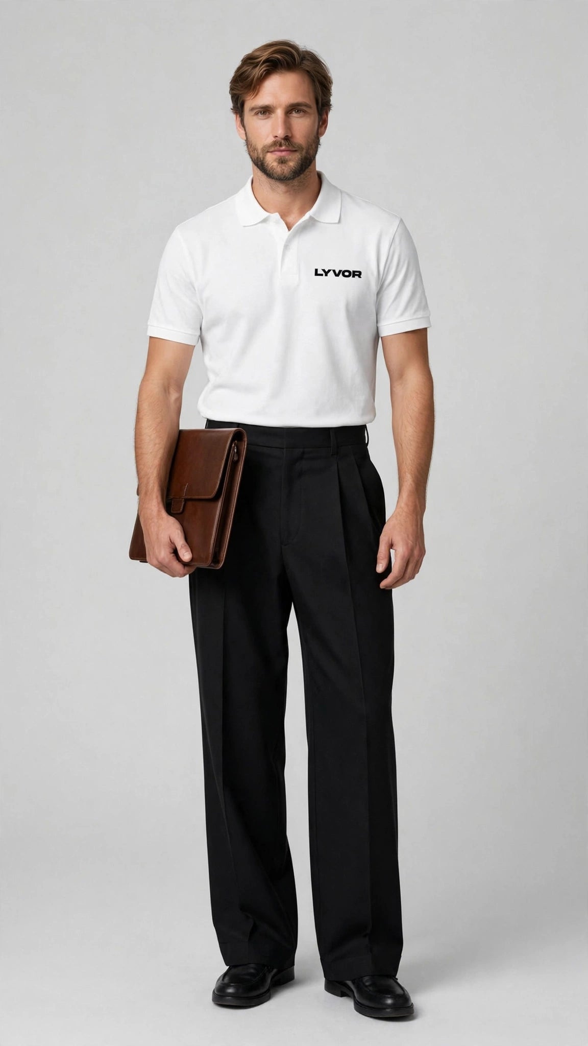BASIC WHITE POLO T-SHIRT