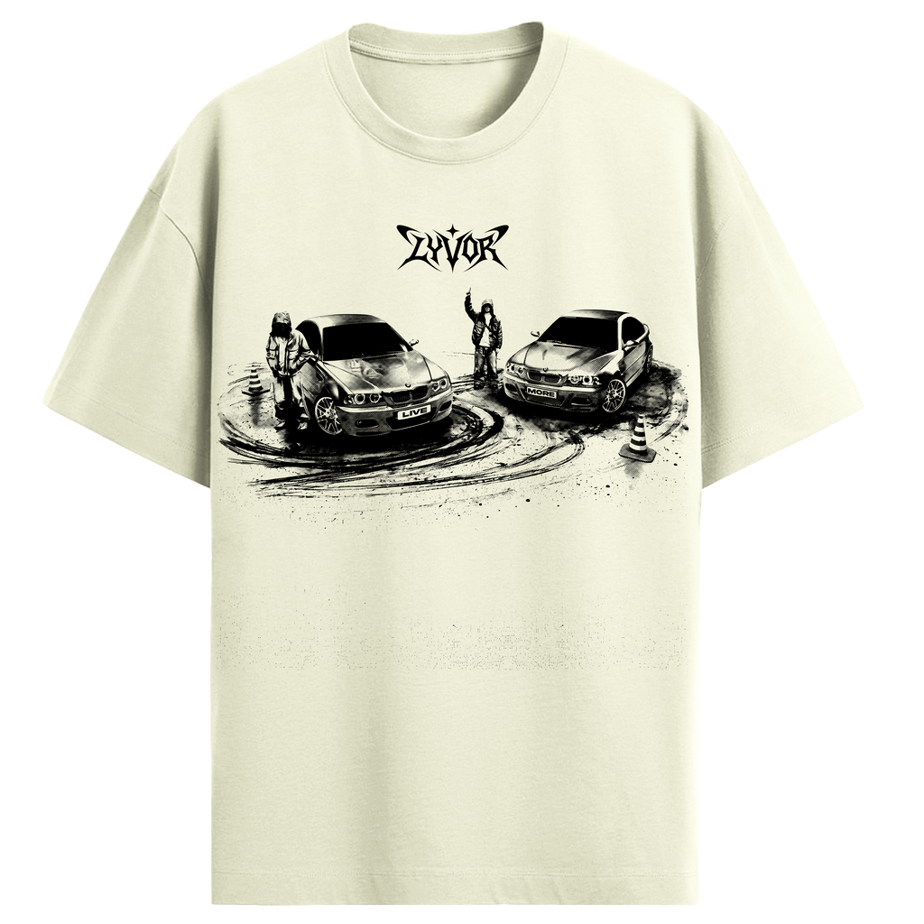 DRIFTING OFF WHITE OVERSIZED T-SHIRT
