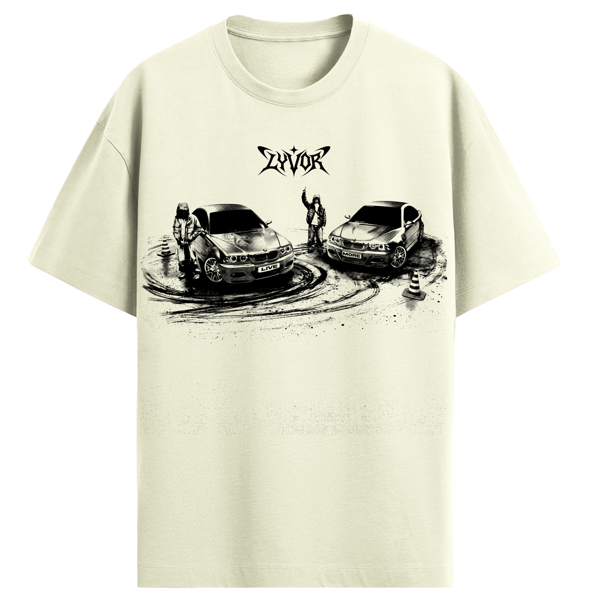 DRIFTING OFF WHITE OVERSIZED T-SHIRT