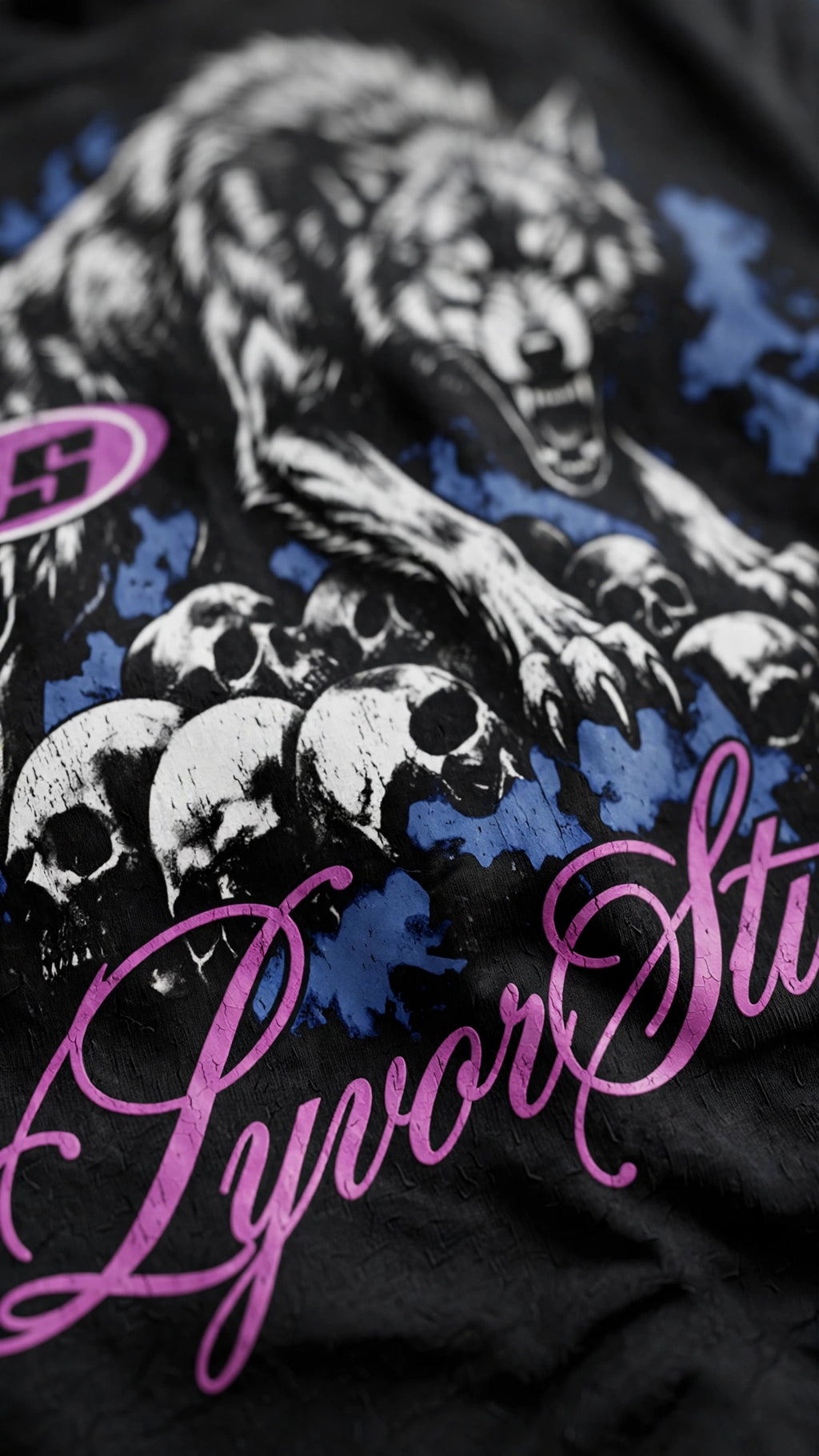 WOLF BLACK OVERSIZED T-SHIRT