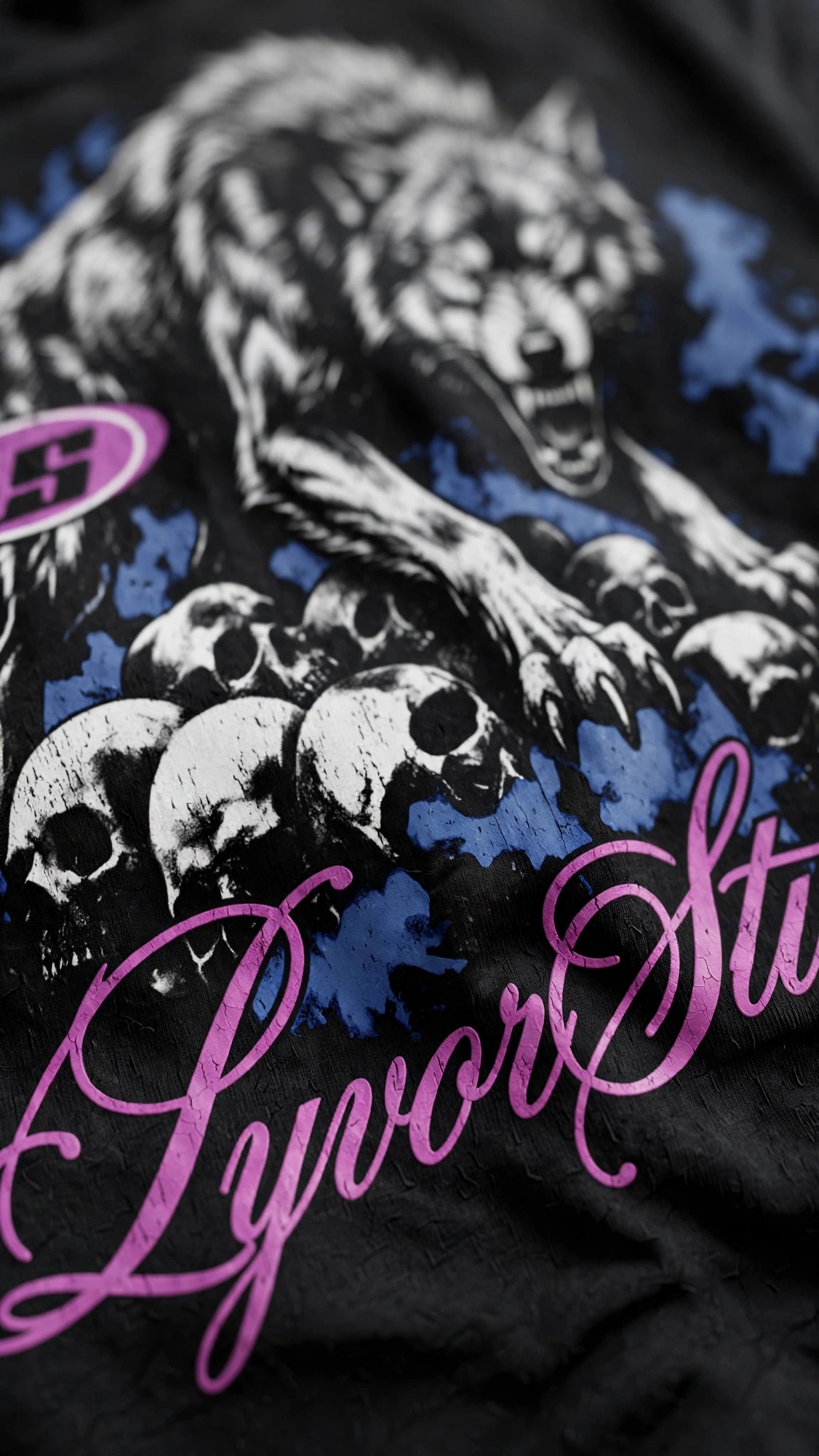 WOLF BLACK OVERSIZED T-SHIRT