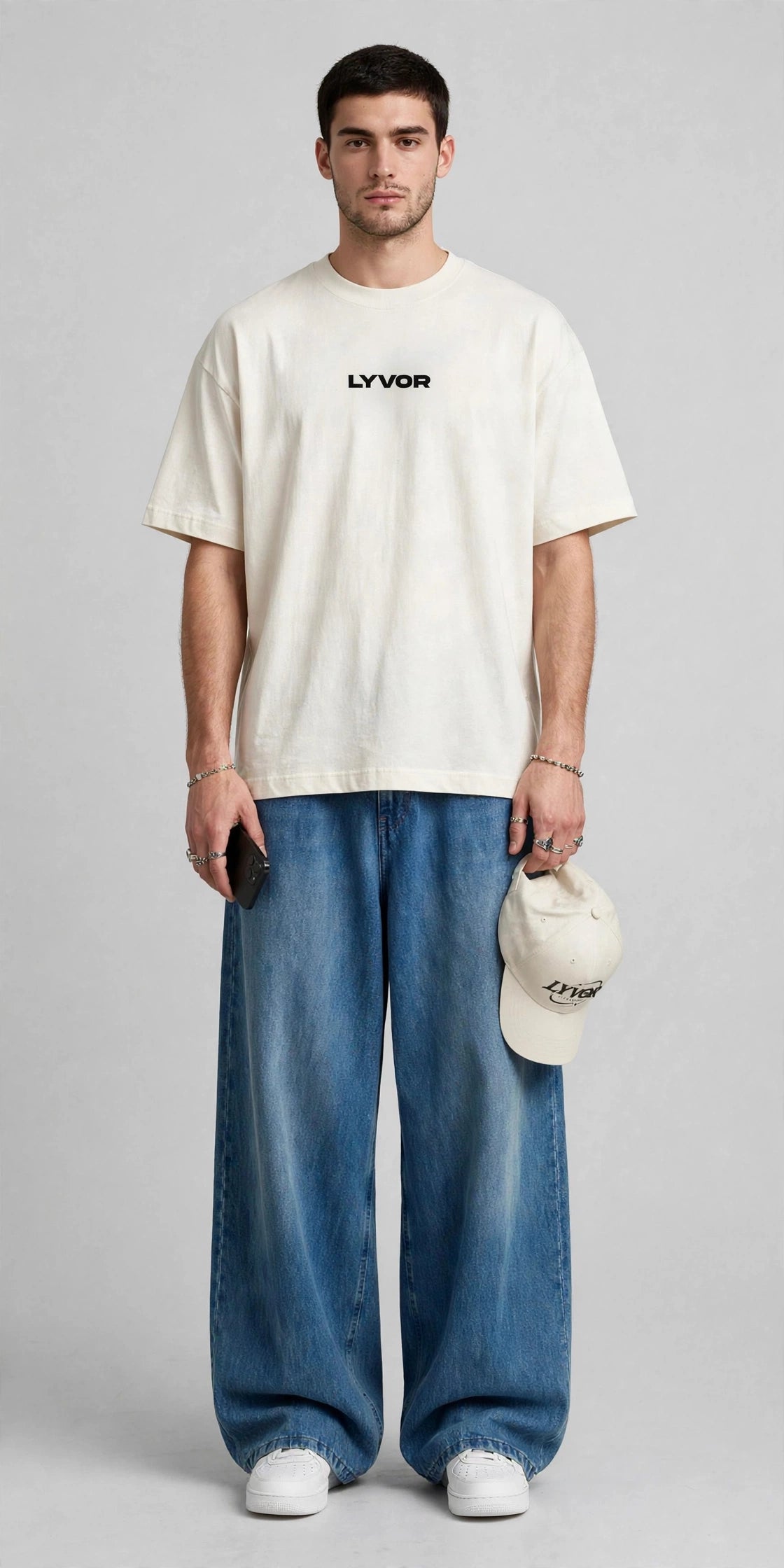 BASIC OFF WHITE OVERSIZED T-SHIRT