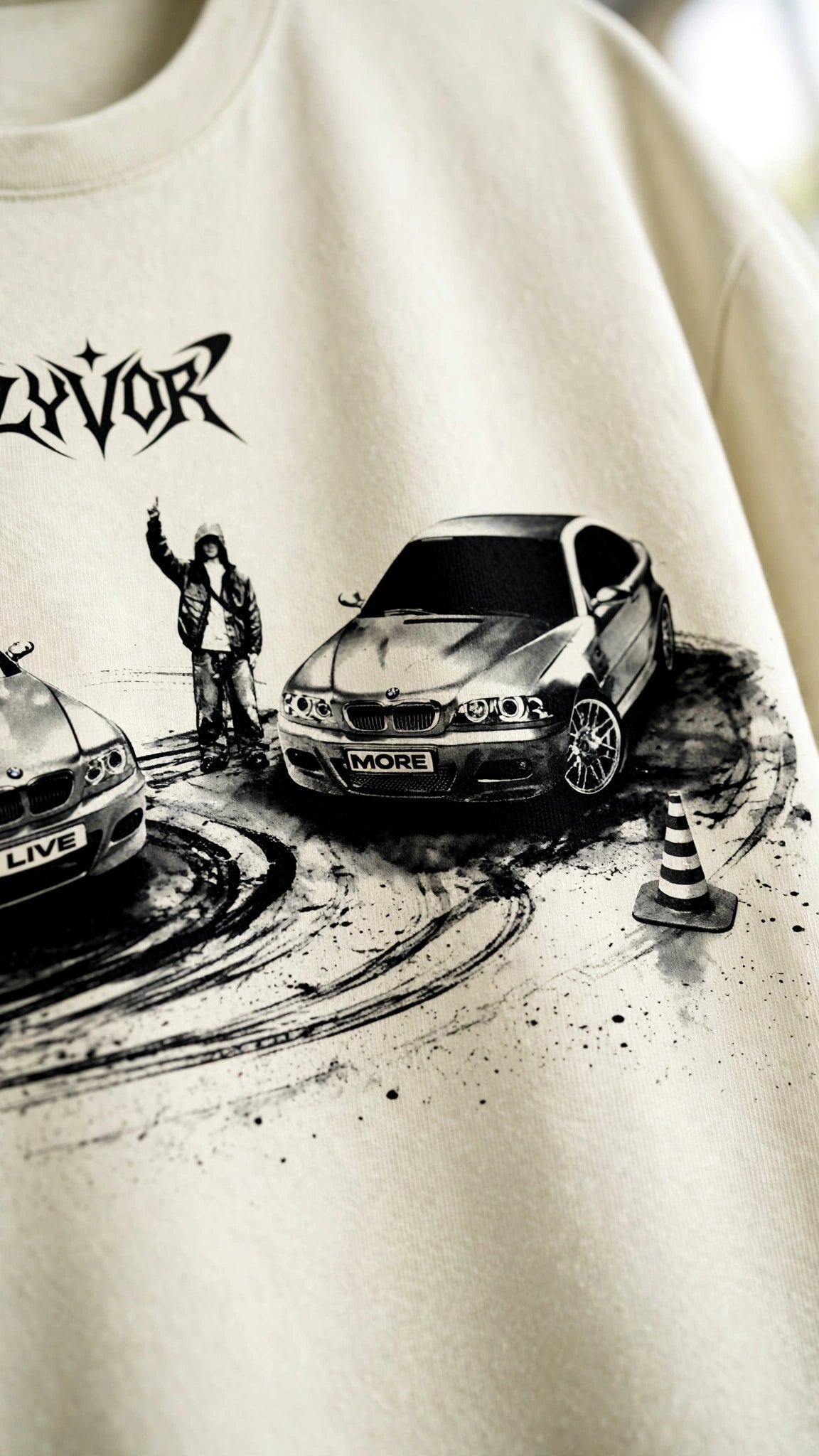 DRIFTING OFF WHITE OVERSIZED T-SHIRT