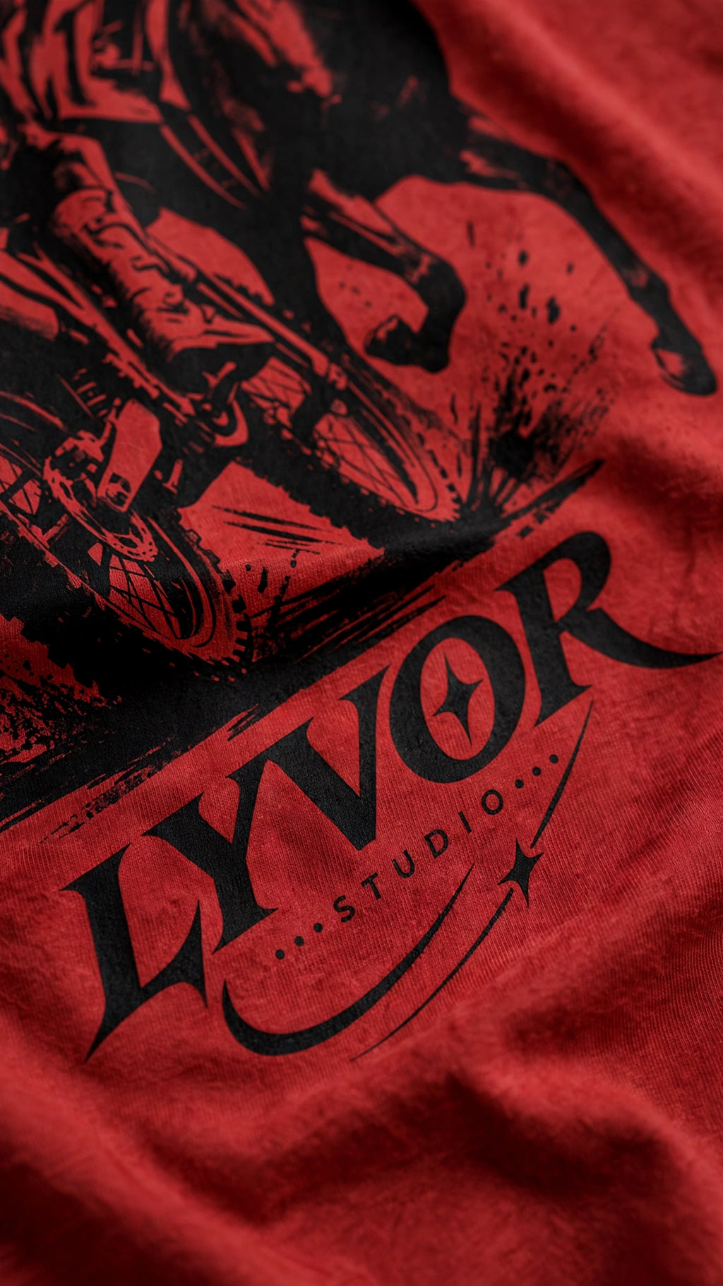 RIDER RED OVERSIZED T-SHIRT