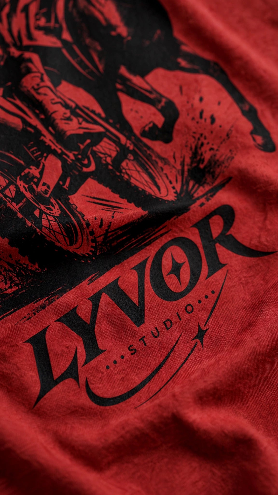 RIDER RED OVERSIZED T-SHIRT