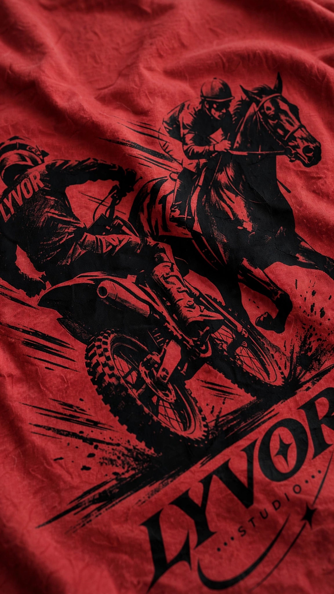 RIDER RED OVERSIZED T-SHIRT