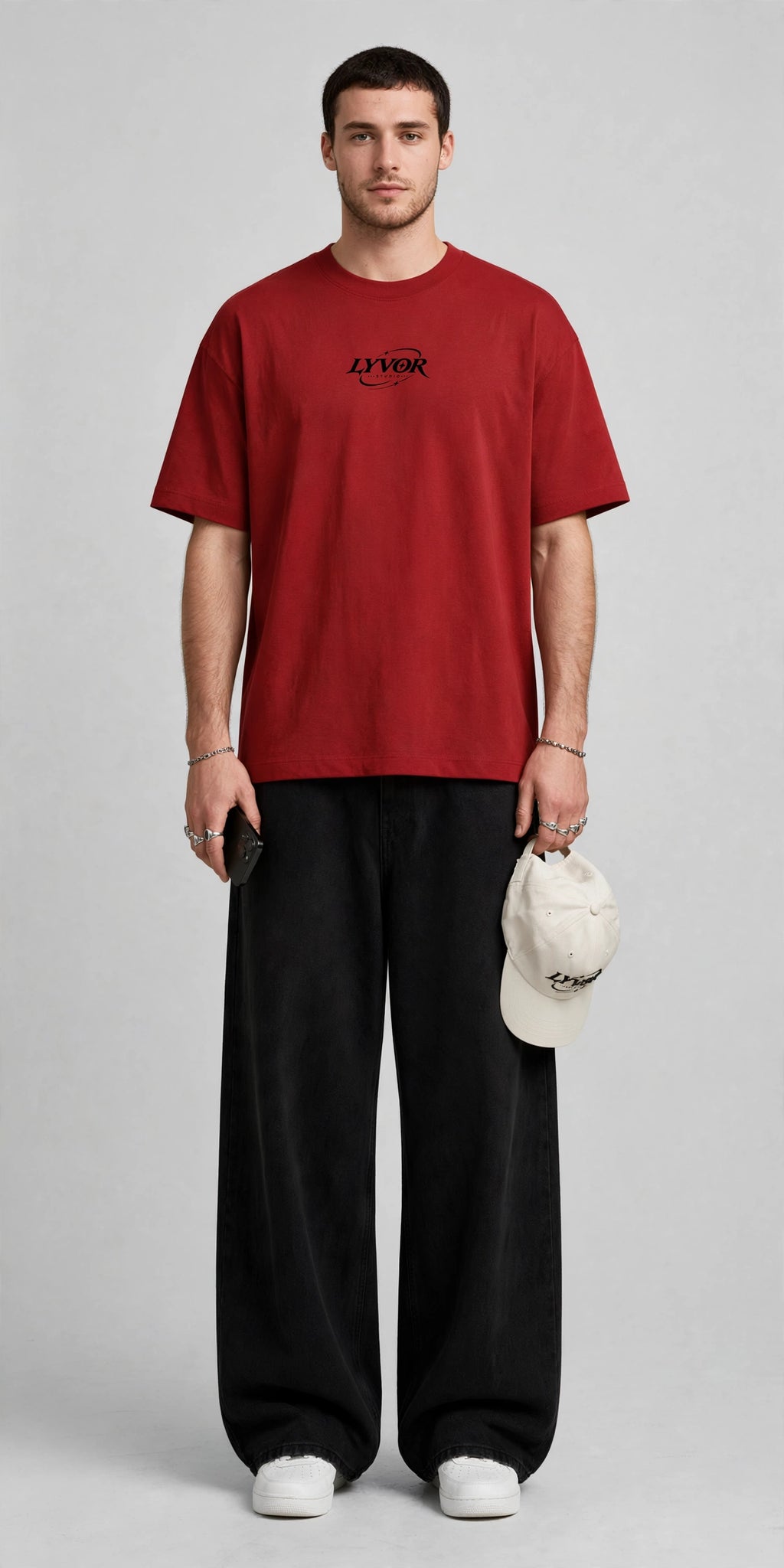 RIDER RED OVERSIZED T-SHIRT