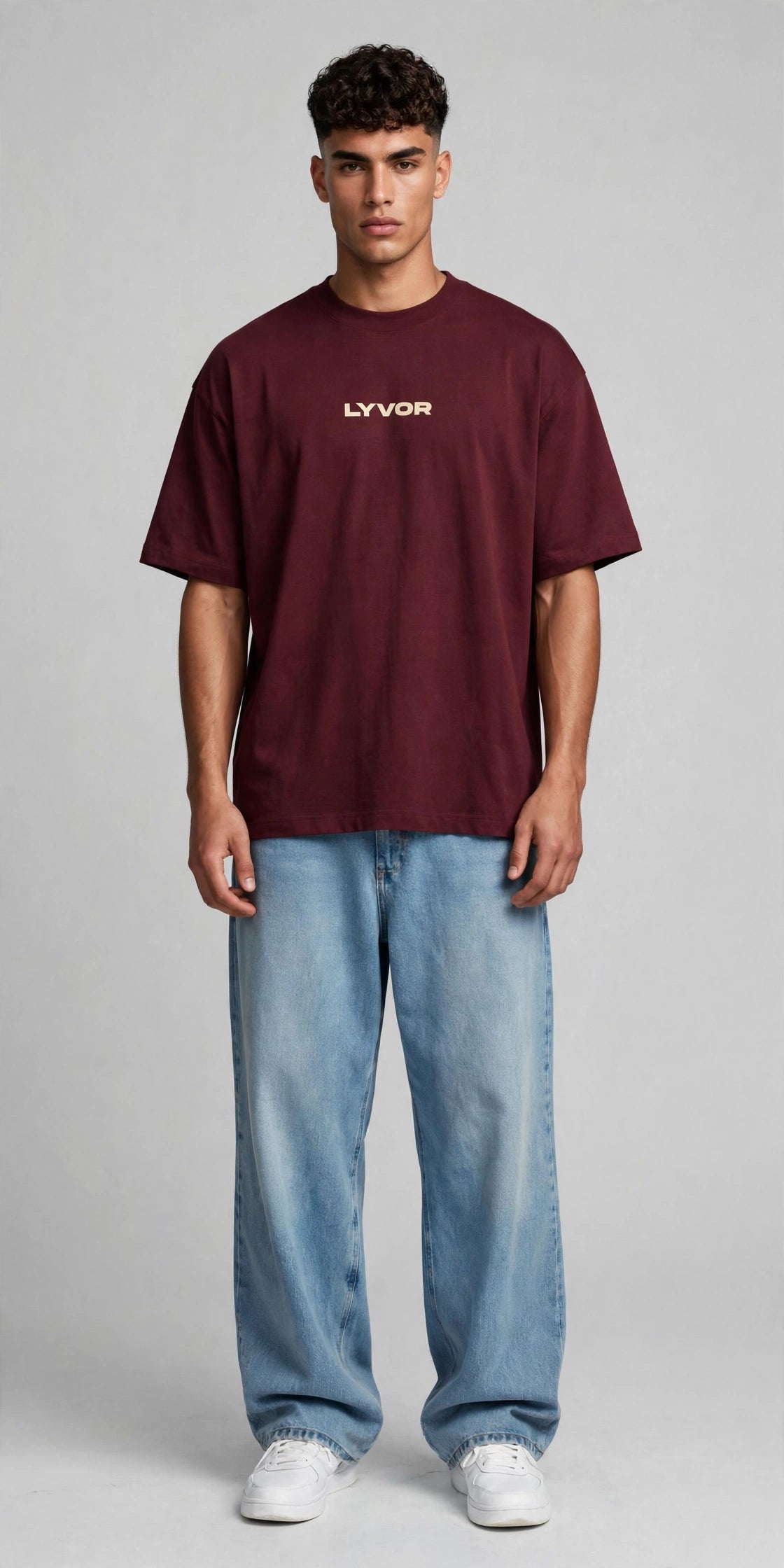 BASIC MAROON OVERSIZED T-SHIRT