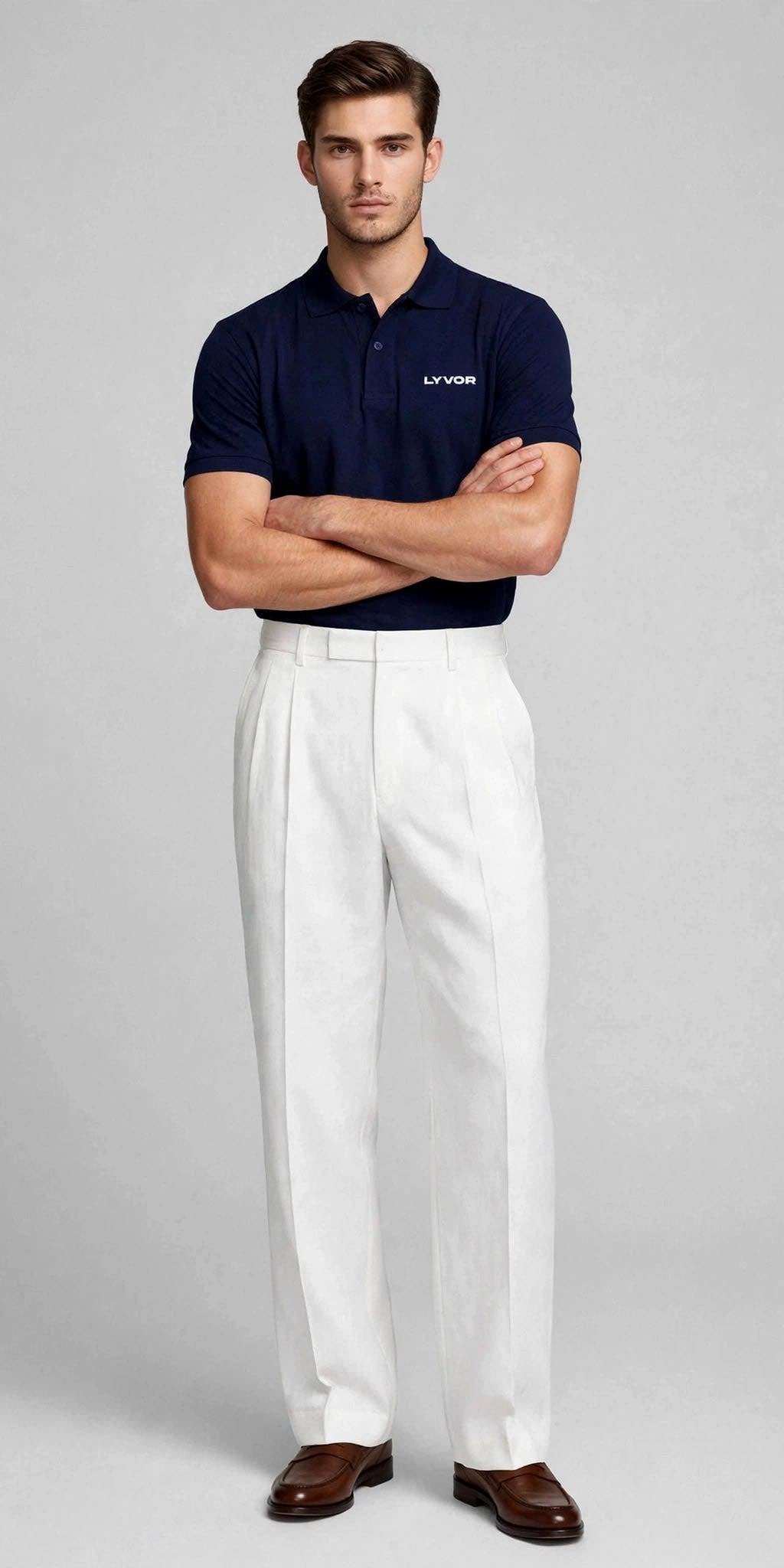 BASIC NAVY BLUE POLO T-SHIRT