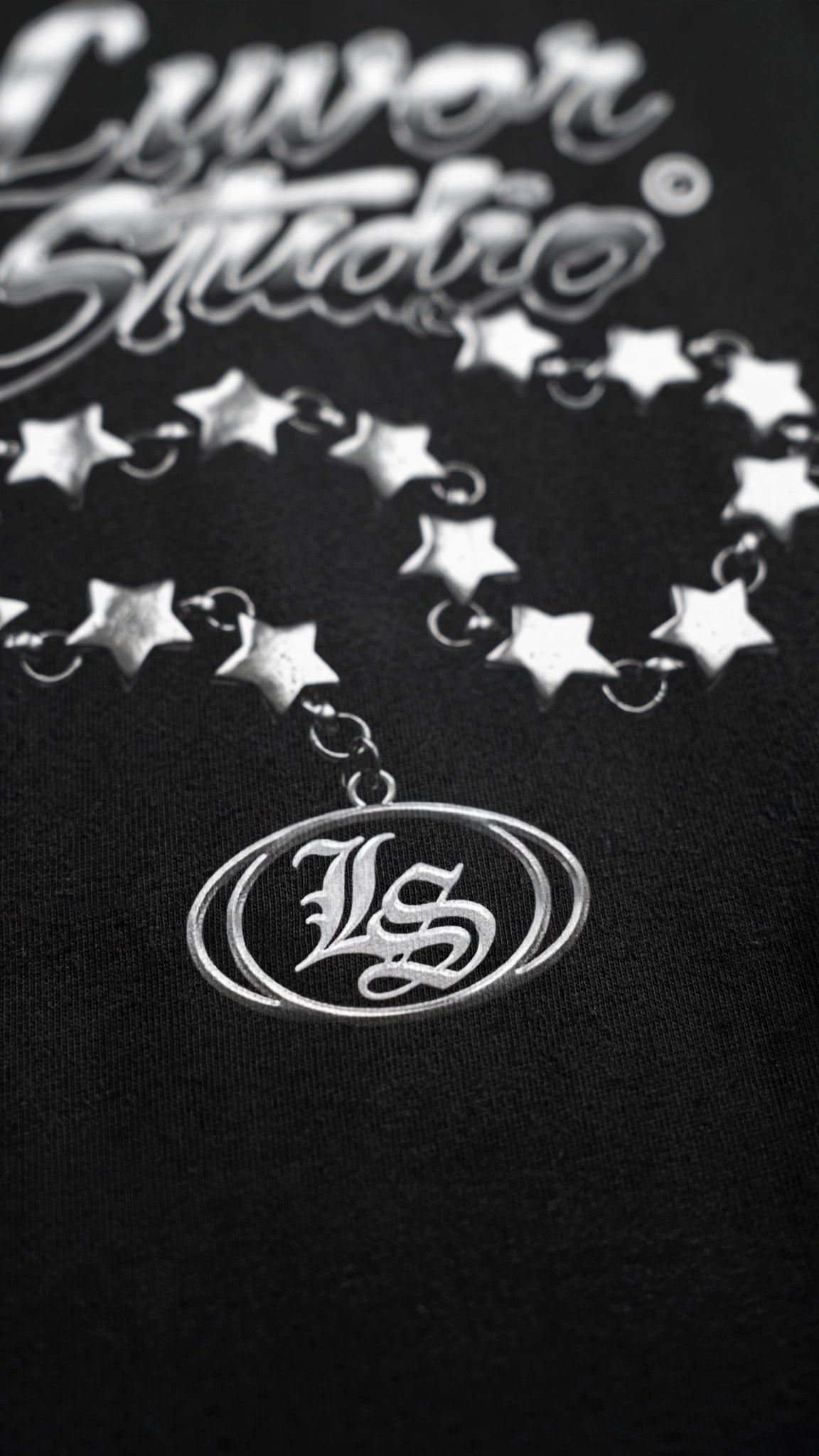 STARS BLACK OVERSIZED T-SHIRT