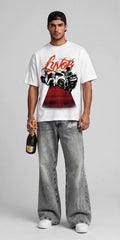 SIGNATURE WHITE OVERSIZED T-SHIRT