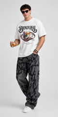 BROKEN DEAL WHITE OVERSIZED T-SHIRT