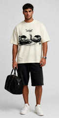 DRIFTING OFF WHITE OVERSIZED T-SHIRT