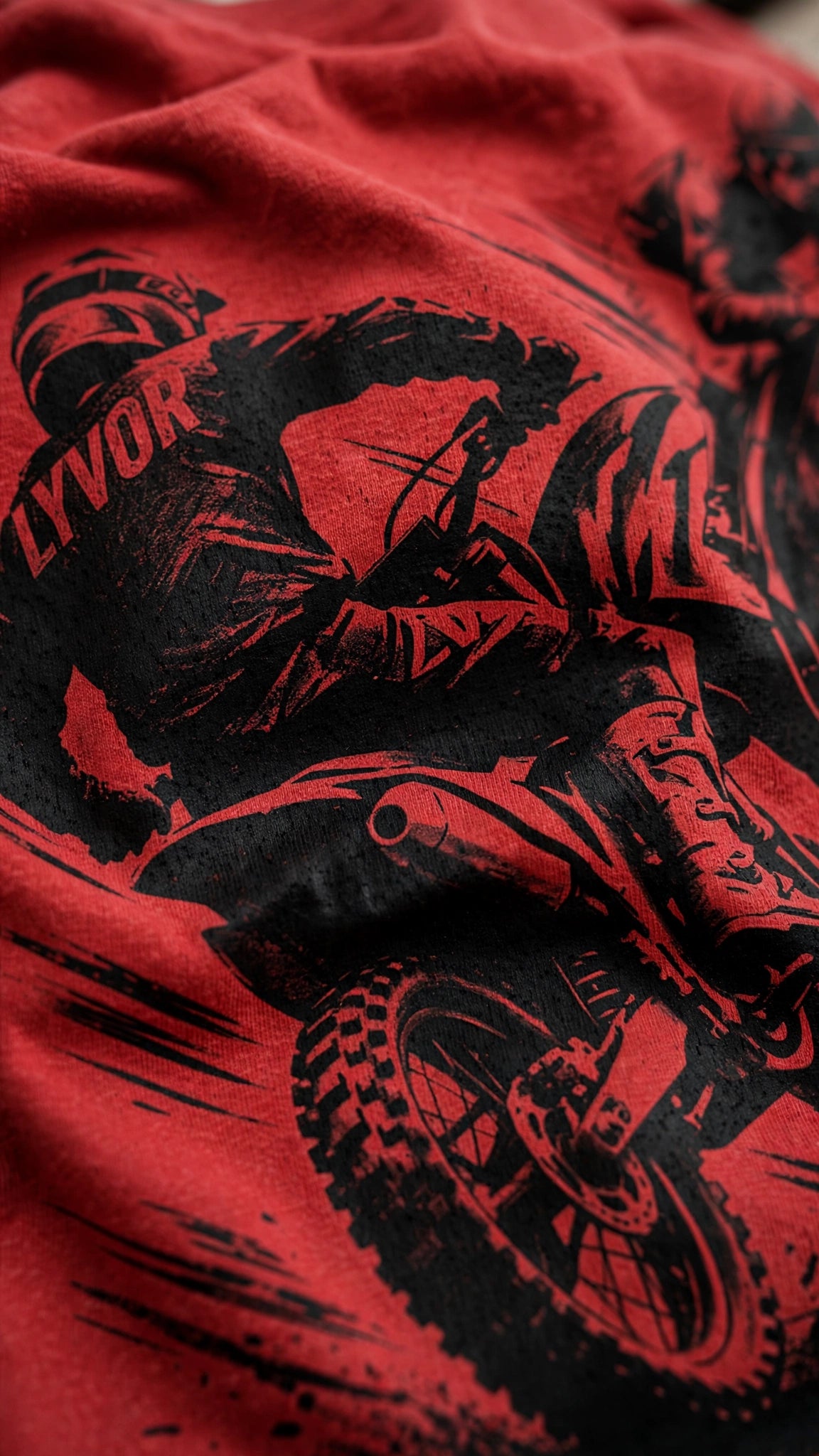 RIDER RED OVERSIZED T-SHIRT