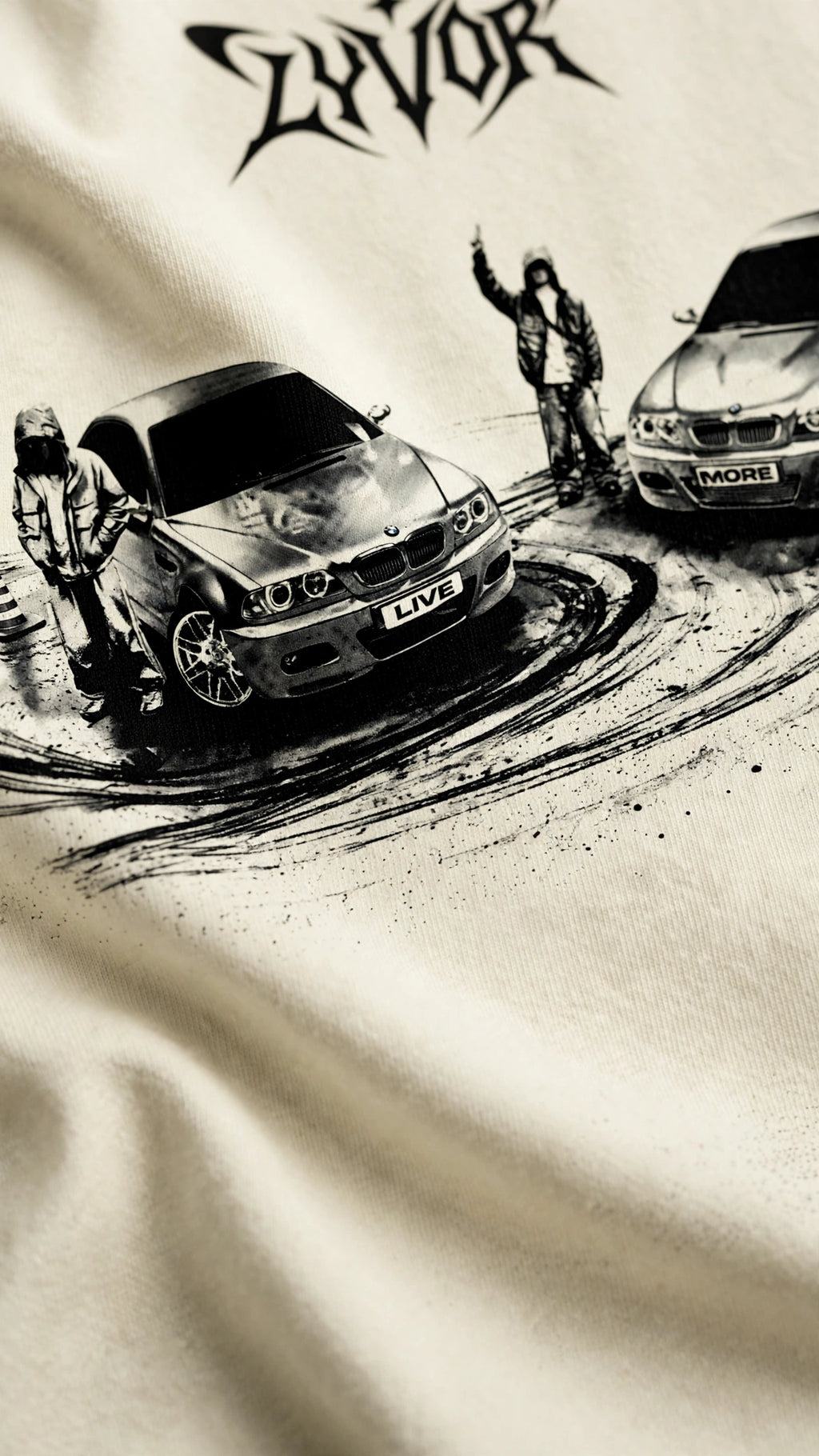DRIFTING OFF WHITE OVERSIZED T-SHIRT