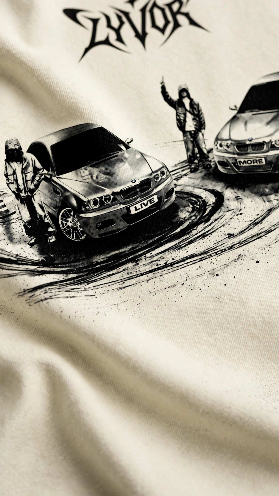 DRIFTING OFF WHITE OVERSIZED T-SHIRT