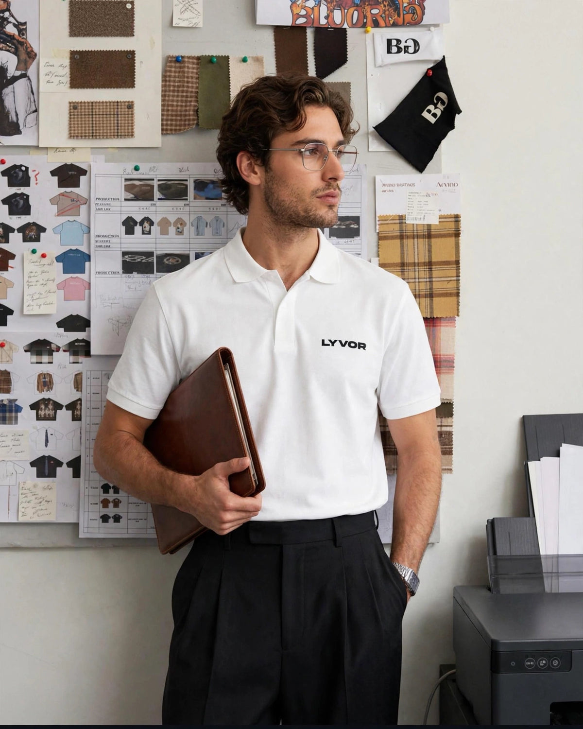 BASIC WHITE POLO T-SHIRT