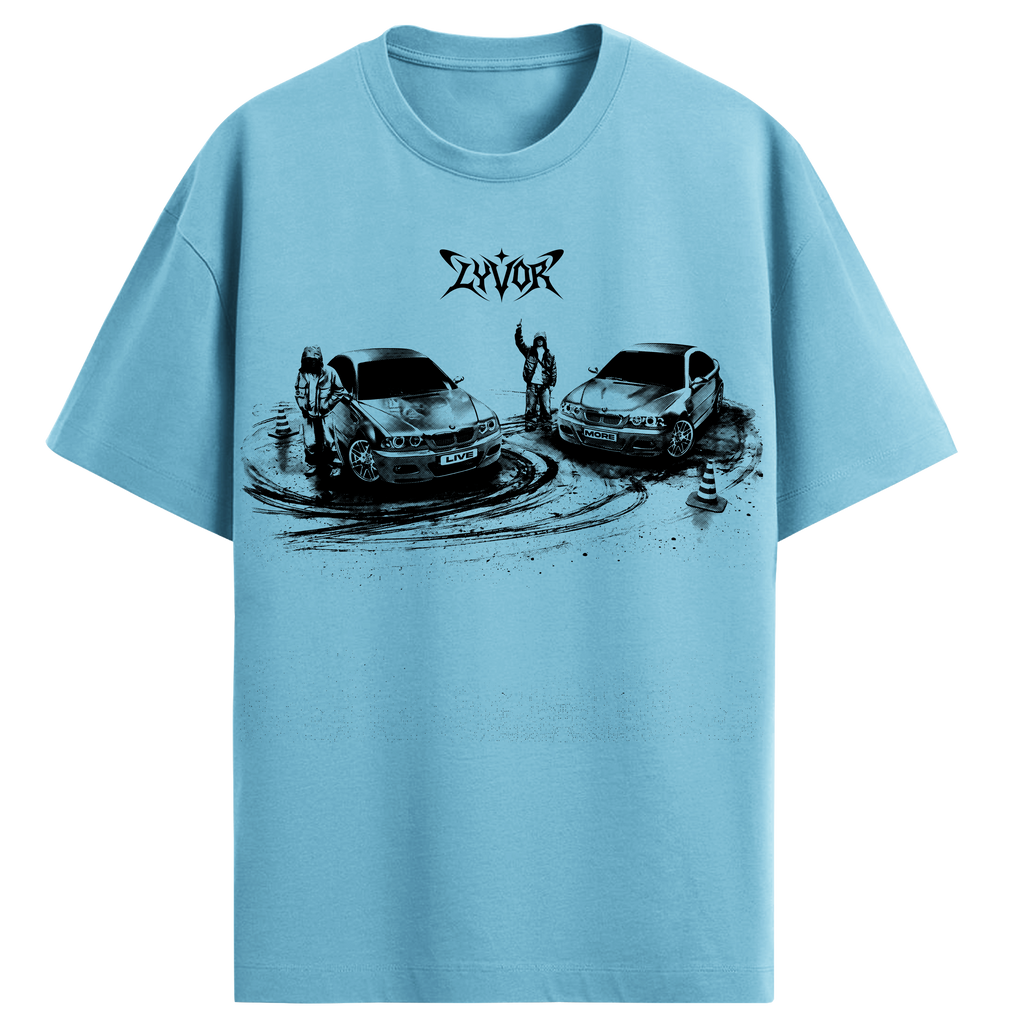 DRIFTING SKY BLUE OVERSIZED T-SHIRT