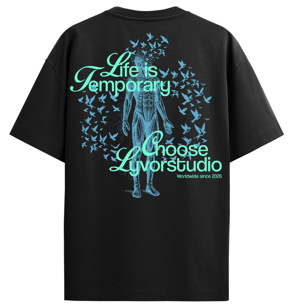 ONE LIFE BLACK OVERSIZED T-SHIRT