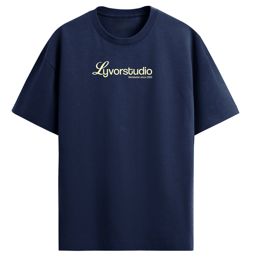 ONE LIFE NAVY BLUE REGULAR FIT T-SHIRT