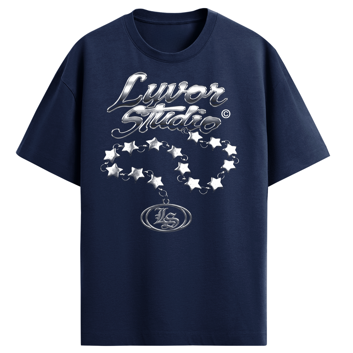 STARS NAVY BLUE REGULAR FIT T-SHIRT