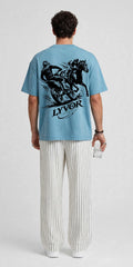 RIDER SKY BLUE OVERSIZED T-SHIRT