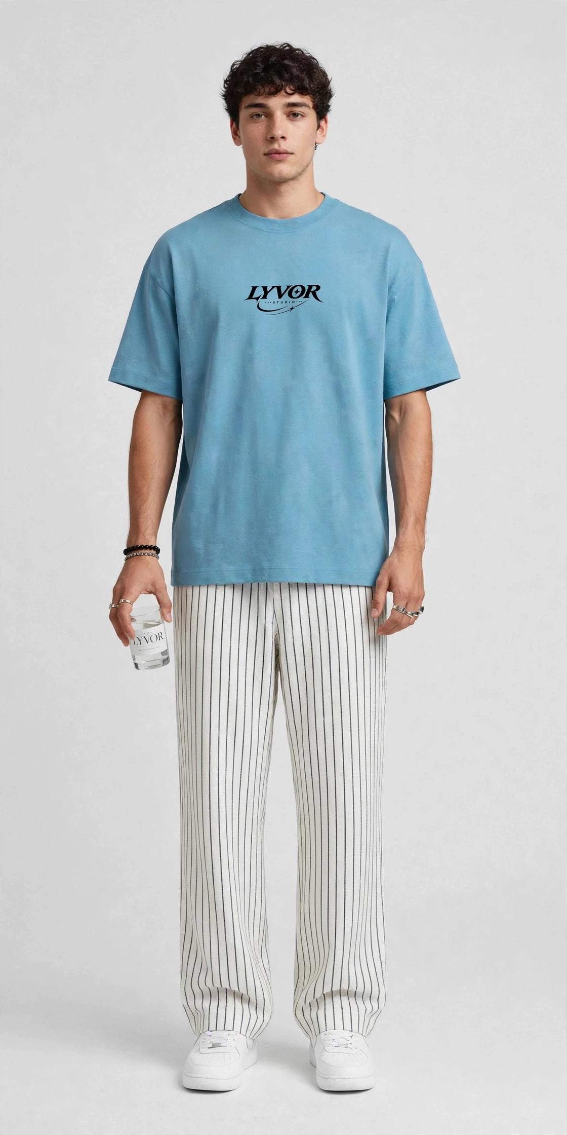 RIDER SKY BLUE OVERSIZED T-SHIRT